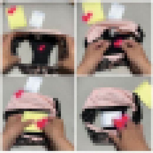 【サニタリーショーツ観察】いつも陰で私を馬鹿にしているギャル社員のサニタリーショーツを持ち出してじっくりと観察。　サンプル画像3