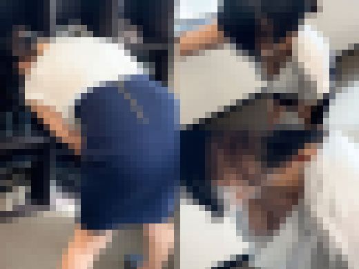 【至高の胸チラ】爆乳OLの衝撃胸チラ!美しい純白パンティ【リクルートスーツ/パンチラ】 サンプル画像3