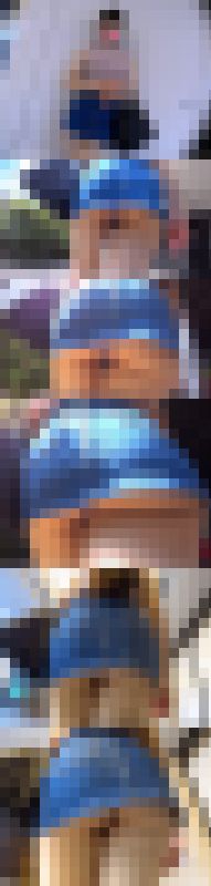 【美尻探訪】推定150センチお姉さんの絶妙尻じわヒップライン！　サンプル画像1