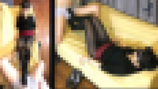 【五十路熟女★黒タイツ】【生フェラ】【足裏コキ＆手コキ】【エロ感度MAX】【足コキ射】タイツ美女の足指を舐めつくす！よしこ51才　サンプル画像3