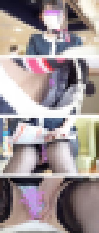 11某携帯ショップの色白儚げ美人店員さん♡胸チラ＆テーブル下でこっそり食い込み直し♥　サンプル画像2