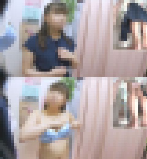 愛嬌溢れる狸顔女の子のムッチムチボディに包まれたい　僕のお店の試着室558　サンプル画像1