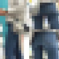 上品な奥様の高貴な濃紺スキニーデニムをじっくり堪能 後編【街中風景124】 サンプル画像