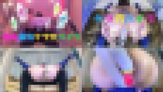 ♡ケツ穴ハイレグセーラー戦士VSうねり暴れる巨根バイブ♡　サンプル画像1