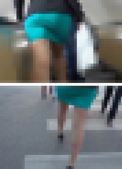 パンストOLをエスカレーター下から...タイトスカートパツパツお尻　サンプル画像1