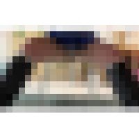 青い超絶ミニスカート① 黒いロングブーツとプリーツミニスカート最高の組み合わせ 内容画像