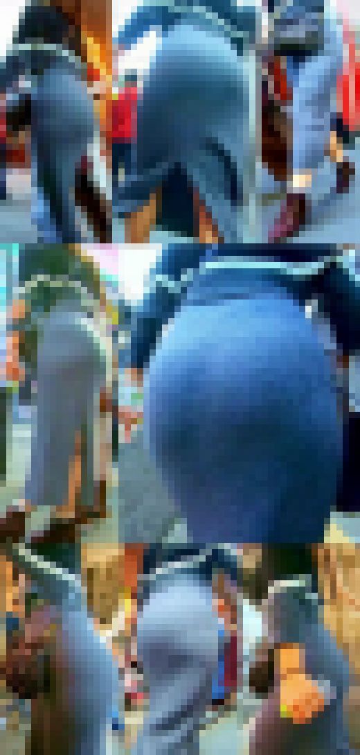 No.304超巨尻のぶっちぎりインパクトで語彙力も消し飛ぶお姉さんに密着取材　サンプル画像1