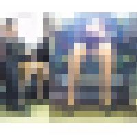 電車対面エロいスーツOLさんの開脚モロパンチラ サンプル画像