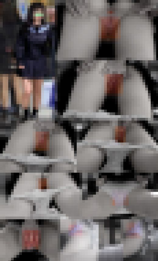 【電車悪戯動画7】両穴全開無毛女学生　サンプル画像3