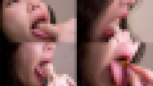 プレミアム版付き！広瀬なるみのマニアックな口内観察・口内フェチプレイ！【口内フェチ】【丸吞み】　サンプル画像1