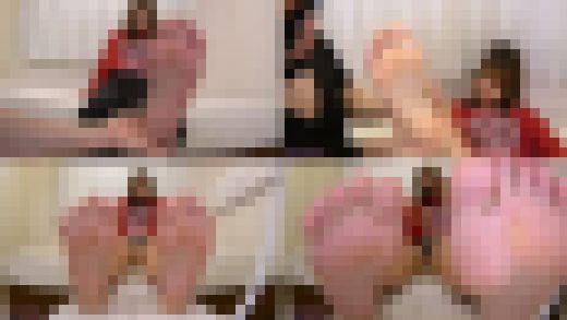 葉月ひなの足舐め、足裏見せつけオナニーサポート!【足裏フェチ】 サンプル画像1