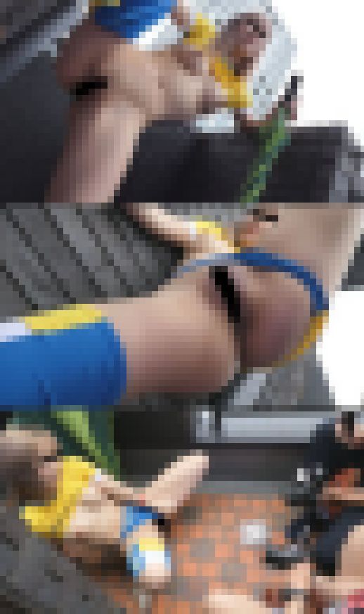 最新ハプニング映像！屋外イベ激烈ポロン！09【デカ乳輪、マ●コ日光浴撮影会】　サンプル画像2