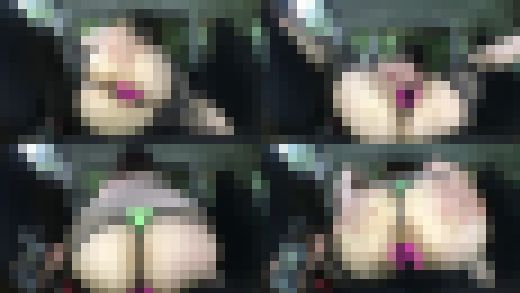 ♡車内オナニー♡イク直前で人が来るハプニング♡　サンプル画像1