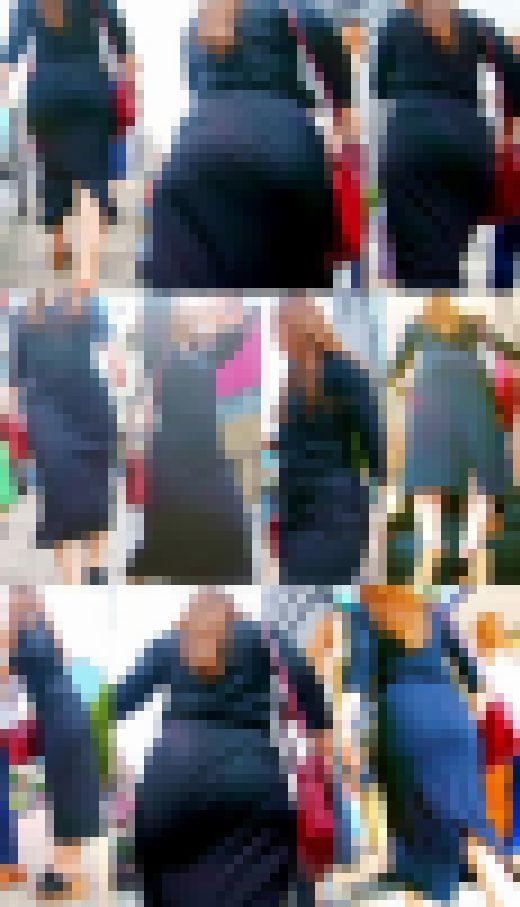 No.215デカ尻＆太もものボリュームが凄くてスカートが無理やりタイト仕様に仕上がっているお姉さん　サンプル画像1
