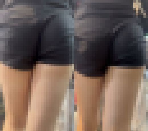 ムチムチしたお尻に美脚が魅力なショートパンツ美女　サンプル画像2