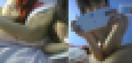 自ら拘束してしまうM系彼女 ゲーム中でもズルズル手が下へ サンプル画像1