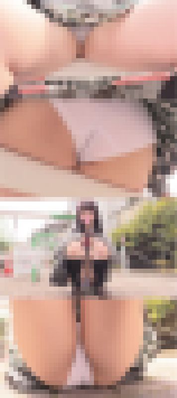 【パンチラ接写】おとなしめで素朴なコ♡プニプニ陰唇の形状露わ　サンプル画像2