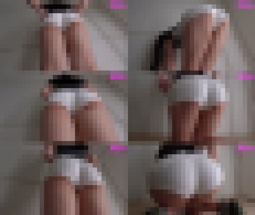 【着衣尻フェチ】白ショートパンツのデカ尻ちゃん（1）ハミ尻ホットパンツお触り　サンプル画像1