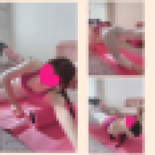 【長編37分】透けパンに気づかずに一生懸命ストレッチする清楚系美人OL　サンプル画像2