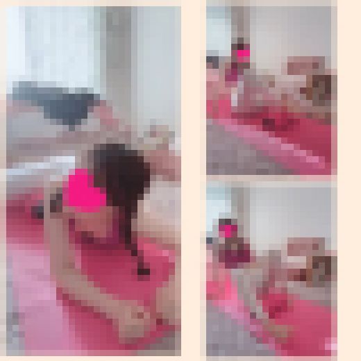 【長編37分】透けパンに気づかずに一生懸命ストレッチする清楚系美人OL　サンプル画像3