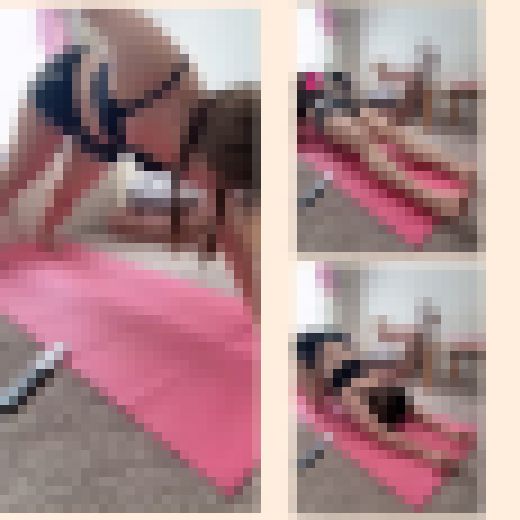 美女の自宅ストレッチは油断だらけ＆エロだらけ　サンプル画像2