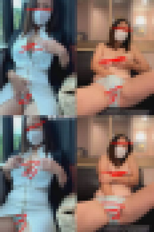 （顔モ無し）爆乳OLパンチラとオナニー2画面☆　サンプル画像3