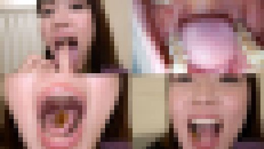 【口内フェチ】橘内ひなたのマニアックな口内観察・口内フェチプレイ!【丸吞み】 サンプル画像1