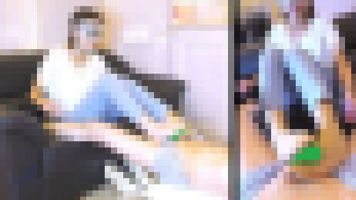 【三十路パンツOL★ナチュスト】【接写！足舐め＆ア〇ル】【絶品手コキ】【足コキ射！】パンスト美女の足指を舐めつくす！さよ31才　サンプル画像3