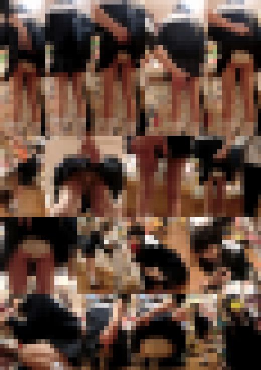 【スカートめくりvol39】めくりに気付いて逃げる女の子のお尻まる出し14連めくり　サンプル画像2