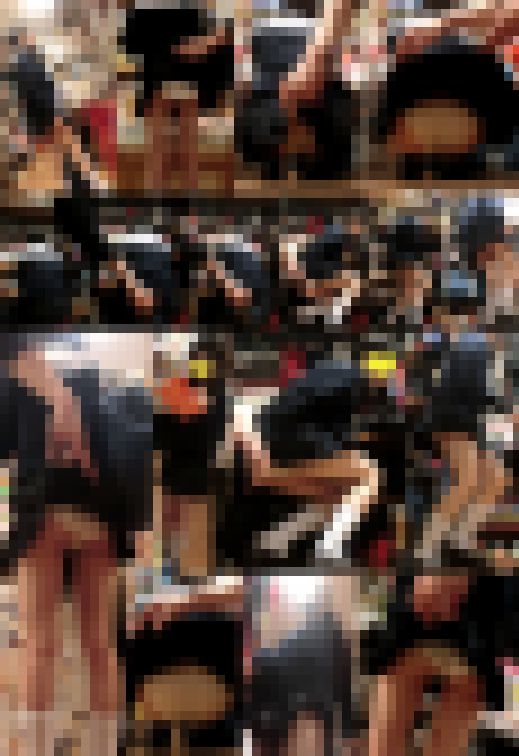 【スカートめくりvol39】めくりに気付いて逃げる女の子のお尻まる出し14連めくり　サンプル画像3