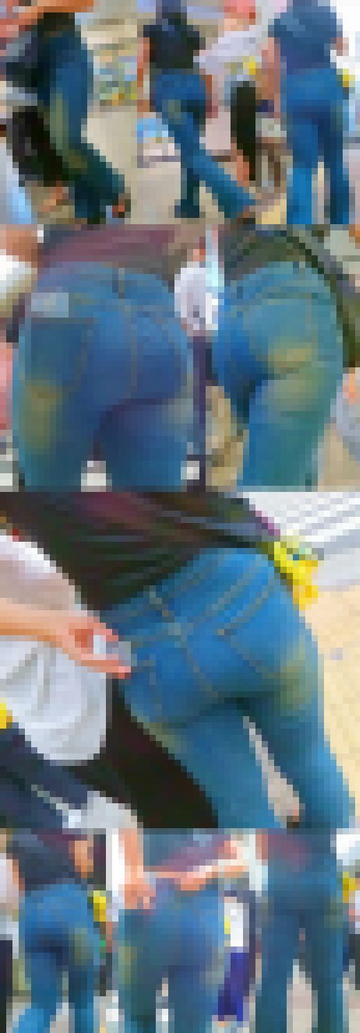 No.85巨尻ボリュームのパツパツデニムのハリがすさまじいお姉さん　サンプル画像1