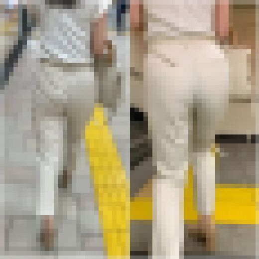 《食い込みが魅力的な上品OLさん！美巨尻を際立たせる白系スラックス》　サンプル画像1