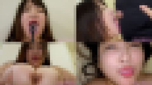 【舌フェチ唾フェチ】秋月まりなのエロい舌・唾・口の臭い堪能コース2　サンプル画像1