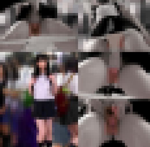 電車悪戯動画12】前から責めパイ揉み潮吹き超敏感服美●女　サンプル画像3