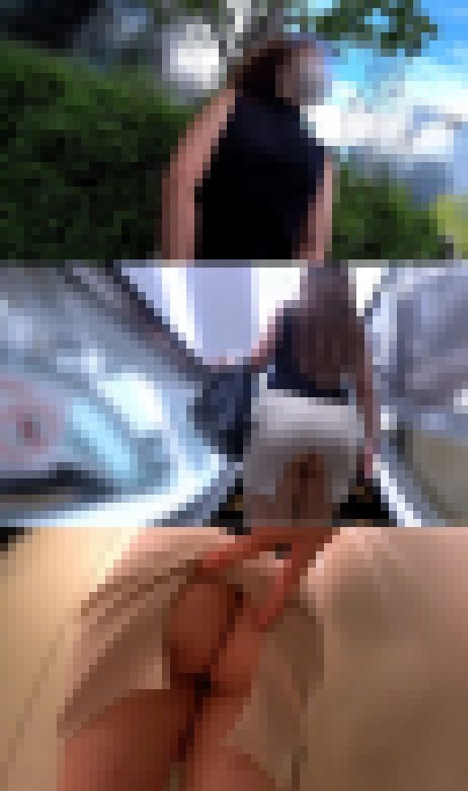 【前編】【スリット崩壊】タイトスカートを上げすぎて生尻が全開放！　サンプル画像3