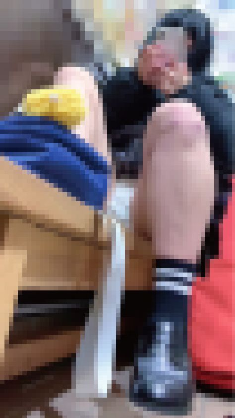 文化祭の後　パンモロ大開脚からの屈みデカ尻接写　サンプル画像2