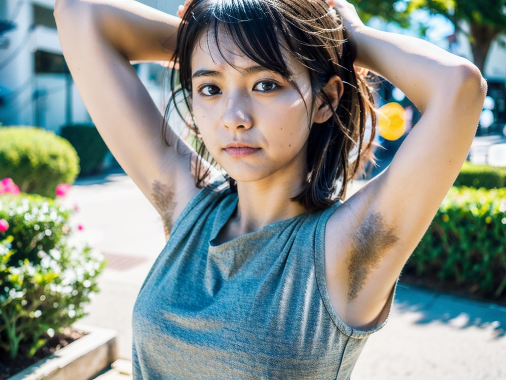 美少女わき毛画像　広島県　廿日市市　2024年12月03日　美少女　わき毛画像