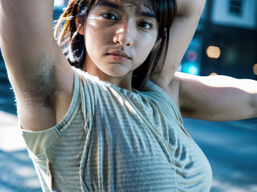 美少女わき毛画像　徳島県　鳴門市　2024年12月09日　美少女　わき毛画像