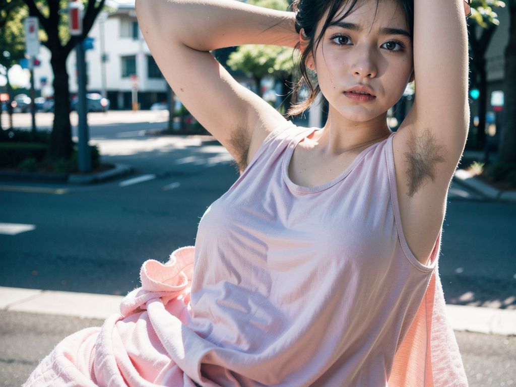 美少女わき毛画像　岡山県　岡山市　2025年04月03日　美少女　わき毛画像