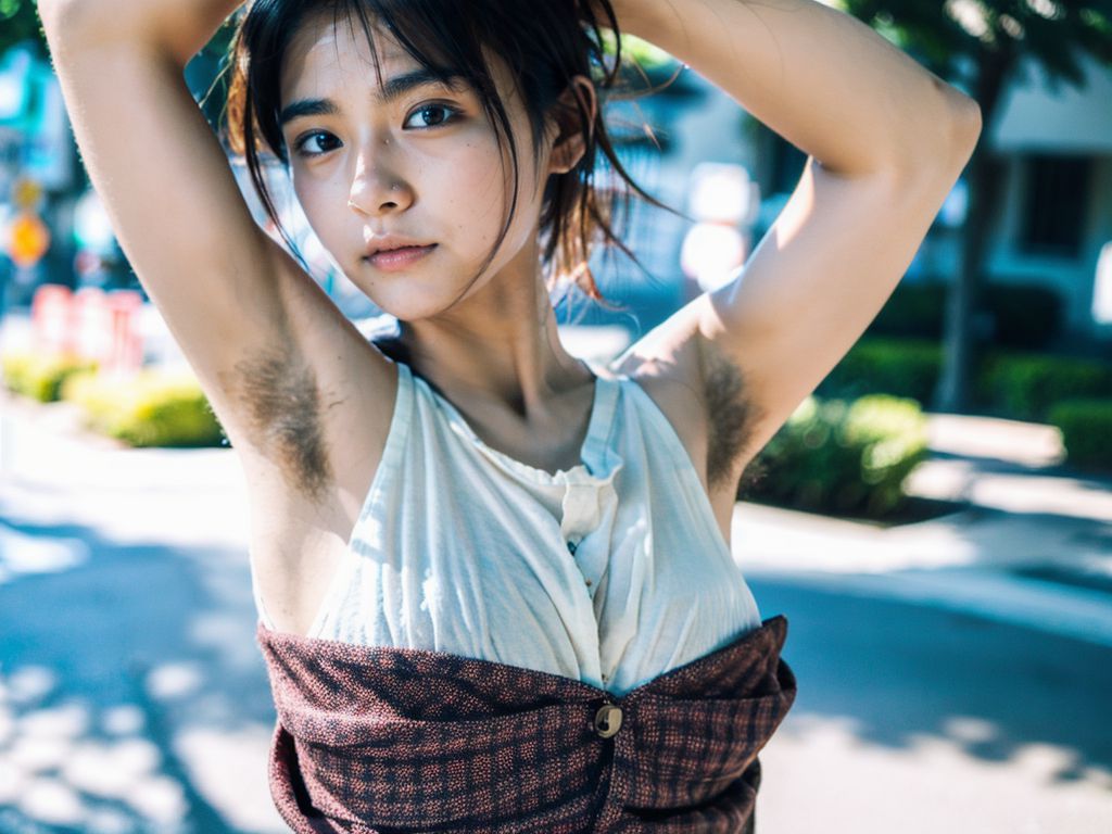 美少女わき毛画像　北海道　帯広市　2025年04月09日　美少女　わき毛画像
