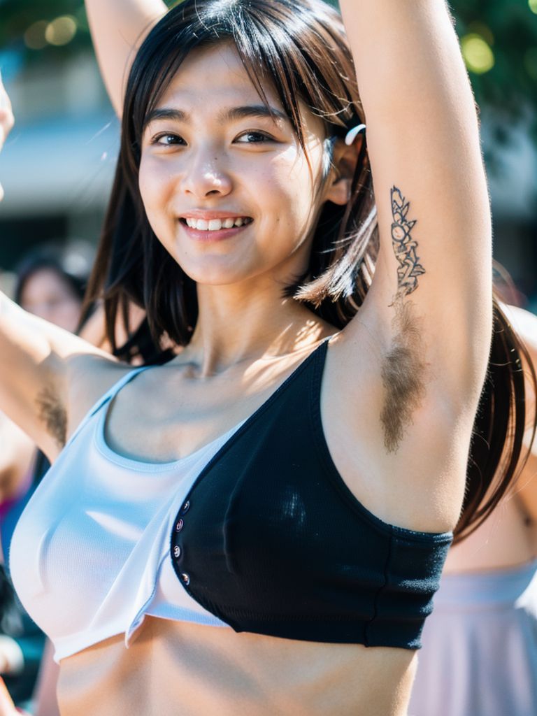 美少女わき毛画像　新潟県　新発田市　2025年10月17日　美少女　わき毛画像