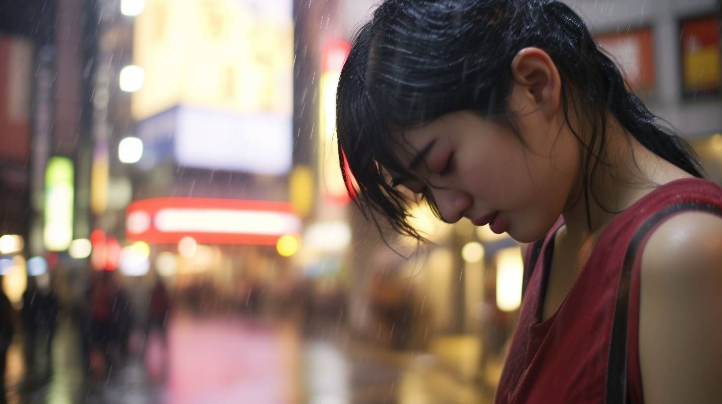 号泣女子　滋賀県　近江八幡市　2024年04月06日　号泣女性画像