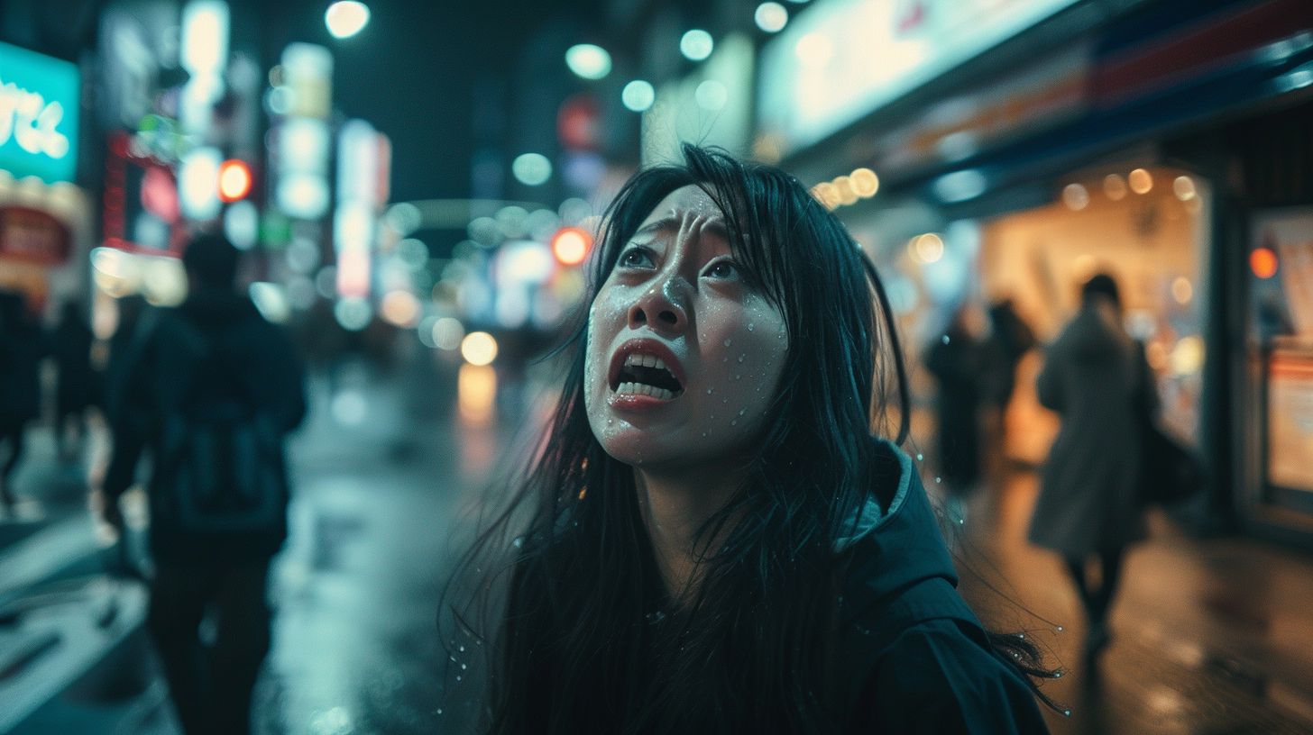 号泣女子　東京都　品川区　2025年03月05日　号泣女性画像
