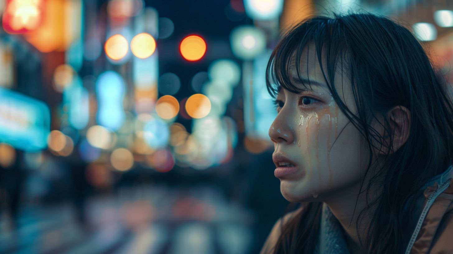 号泣女子　静岡県　富士市　2025年12月24日　号泣女性画像