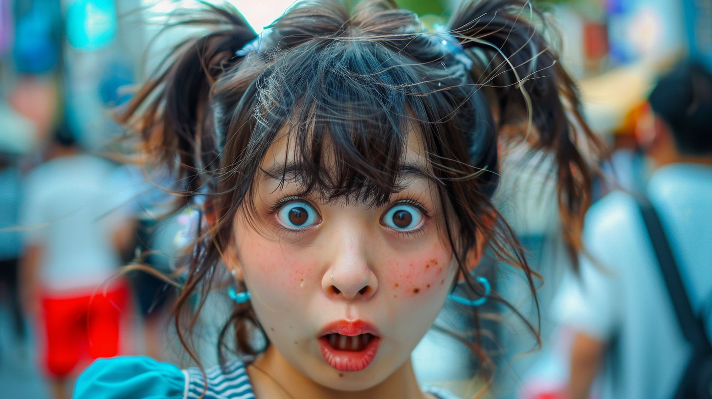 変顔女子　秋田県　横手市　2024年10月11日　変顔画像