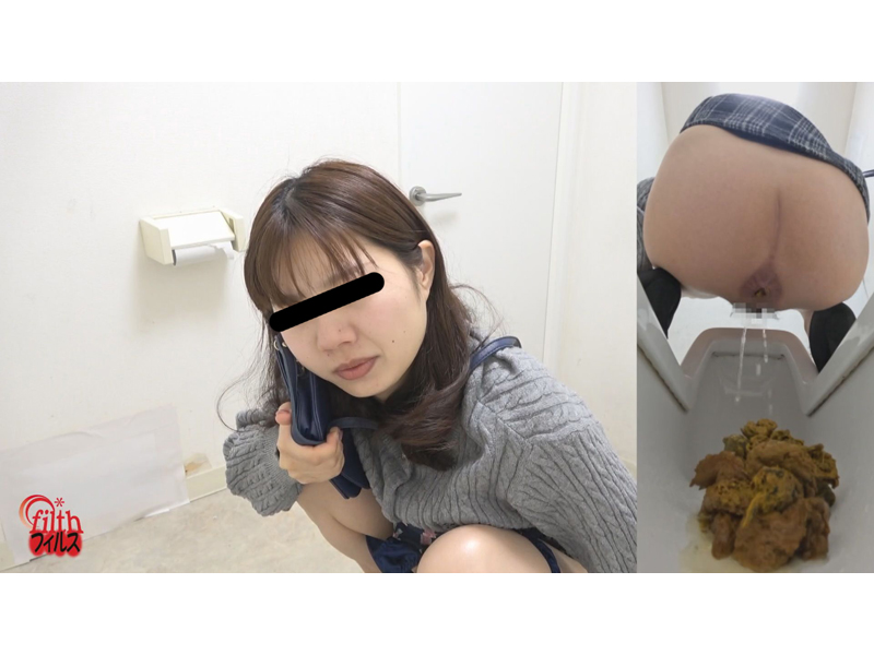 隠覗4+2カメうんこ 流す女と流さない女3 サンプル画像2