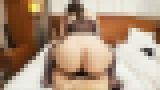 ★顔出し★素人さんがえっちな事をしにやってきた!ケース#95 Gカップ巨乳を強調!黒のアミアミ全身網タイツで超絶セクシーに!駅弁もされちゃう あゆちゃん(22)の場合 サンプル画像14
