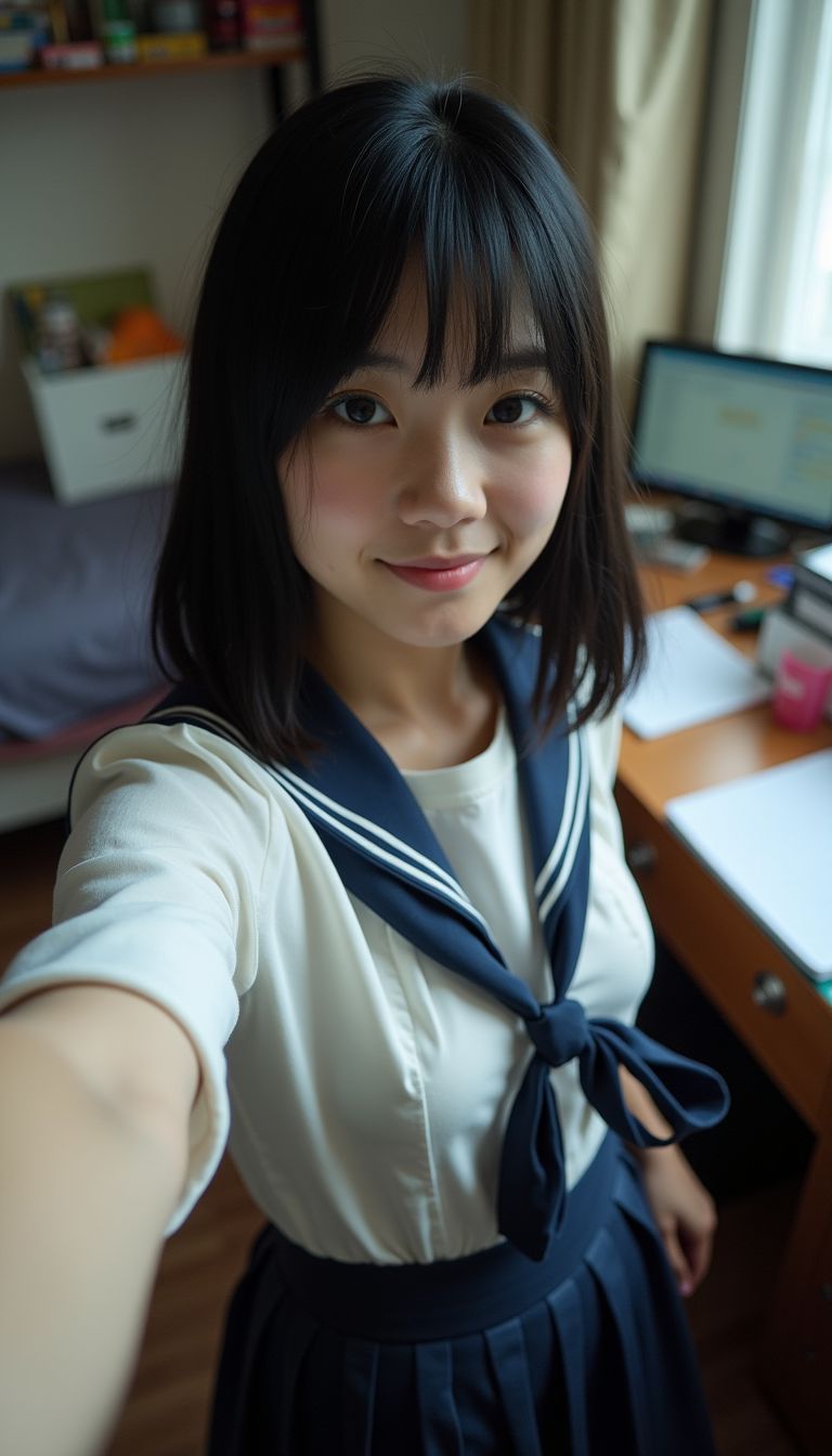 今日の自撮り