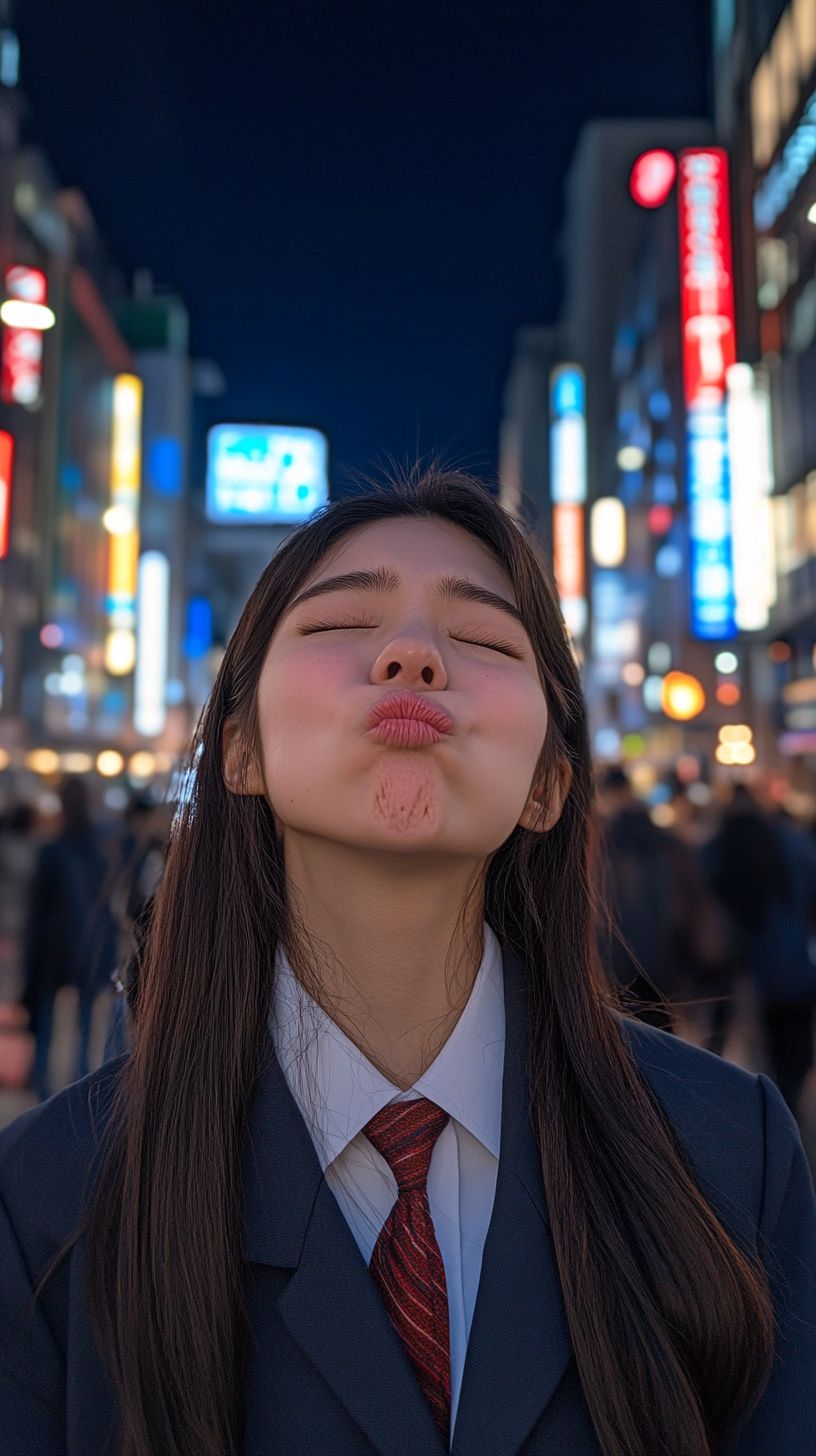 キス顔画像　北海道　江別市　2024年12月11日　ディープキス　画像