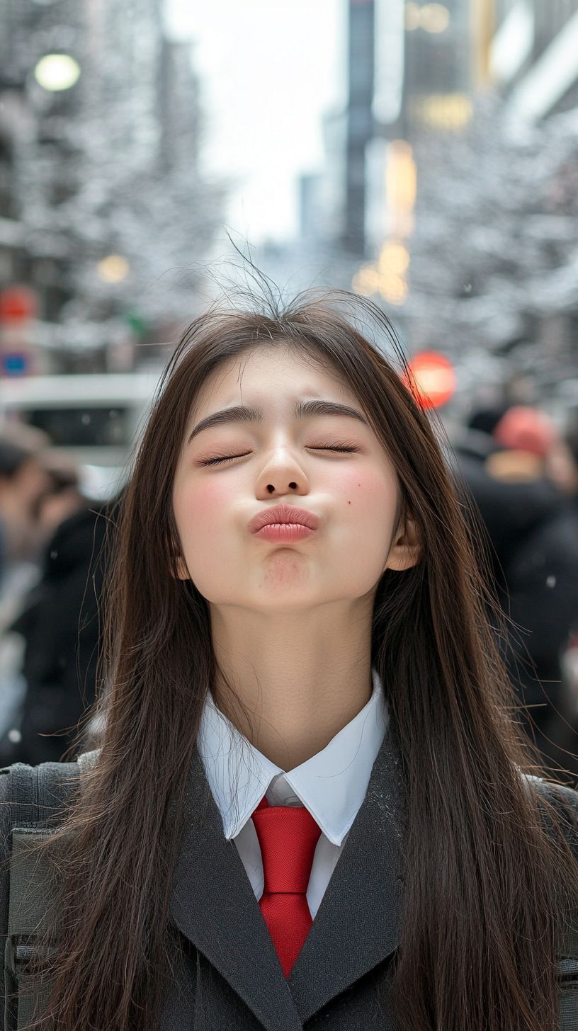 キス顔画像　鹿児島県　鹿児島市　2024年12月14日　キス顔　画像